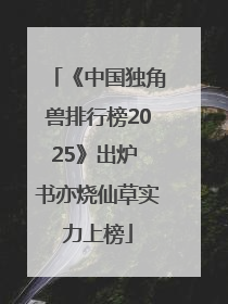 《中国独角兽排行榜2025》出炉 书亦烧仙草实力上榜