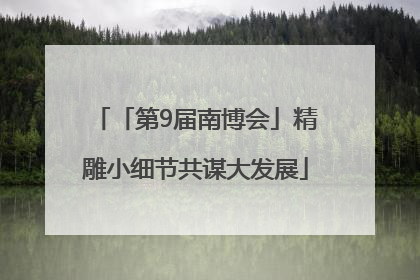 「第9届南博会」精雕小细节共谋大发展