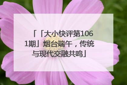 「大小快评第1061期」烟台端午，传统与现代交融共鸣