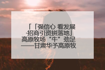 「强信心 看发展·招商引资拼落地」高原牧场“牛”劲足——甘肃华予高原牧场高标准奶牛肉牛养殖项目一线见闻