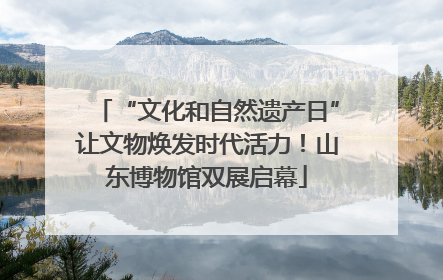 “文化和自然遗产日”让文物焕发时代活力！山东博物馆双展启幕