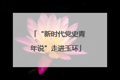 “新时代党史青年说”走进玉环