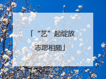 “艺”起绽放 志愿相随