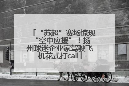 “苏超”赛场惊现 “空中应援”！扬州球迷企业家驾驶飞机花式打call