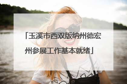 玉溪市西双版纳州德宏州参展工作基本就绪