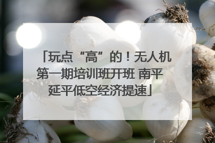 玩点“高”的！无人机第一期培训班开班 南平延平低空经济提速