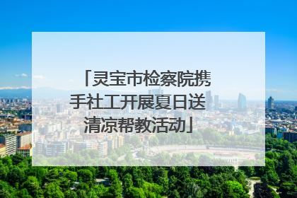 灵宝市检察院携手社工开展夏日送清凉帮教活动