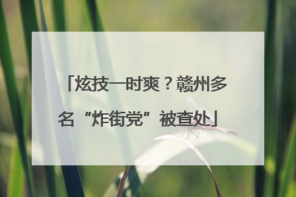 炫技一时爽？赣州多名“炸街党”被查处