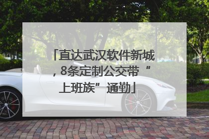 直达武汉软件新城，8条定制公交带“上班族”通勤