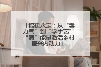 福建永定：从“卖力气”到“学手艺”“赈”能量激活乡村振兴内动力