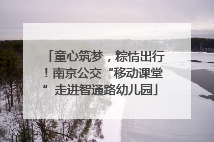 童心筑梦，粽情出行！南京公交“移动课堂”走进智通路幼儿园
