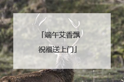 端午艾香飘 祝福送上门