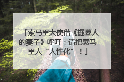 索马里大使借《掘墓人的妻子》呼吁：请把索马里人“人性化”！