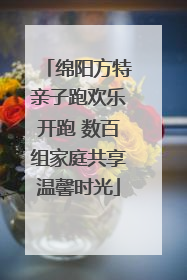 绵阳方特亲子跑欢乐开跑 数百组家庭共享温馨时光