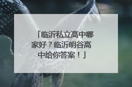 临沂私立高中哪家好？临沂明谷高中给你答案！