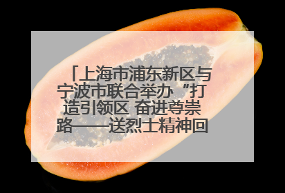 上海市浦东新区与宁波市联合举办“打造引领区 奋进尊崇路——送烈士精神回家乡”主题活动