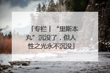 专栏丨“里斯本丸”沉没了，但人性之光永不沉没