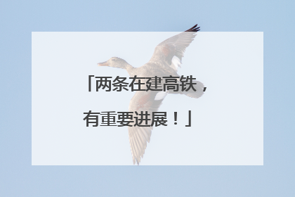 两条在建高铁，有重要进展！