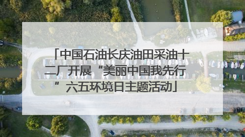 中国石油长庆油田采油十二厂开展“美丽中国我先行”六五环境日主题活动
