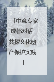 中意专家成都对话 共探文化遗产保护实践
