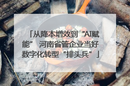 从降本增效到“AI赋能” 河南省管企业当好数字化转型“排头兵”
