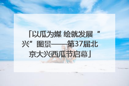 以瓜为媒 绘就发展“兴”图景——第37届北京大兴西瓜节启幕
