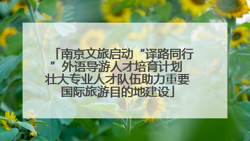南京文旅启动“译路同行”外语导游人才培育计划 壮大专业人才队伍助力重要国际旅游目的地建设