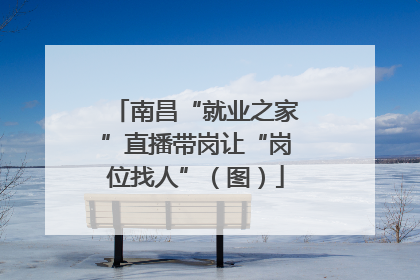 南昌“就业之家”直播带岗让“岗位找人”（图）
