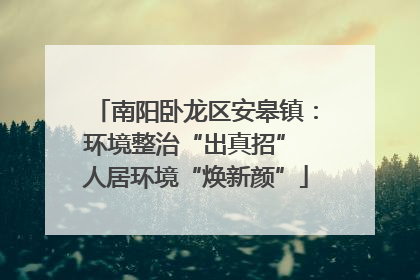 南阳卧龙区安皋镇：环境整治“出真招” 人居环境“焕新颜”