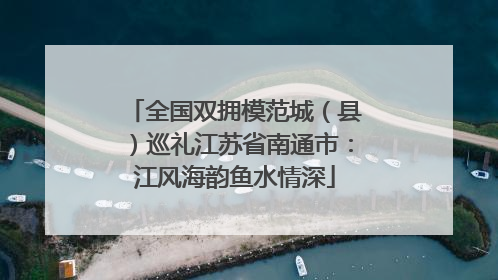 全国双拥模范城（县）巡礼江苏省南通市：江风海韵鱼水情深