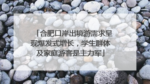 合肥口岸出境游需求呈现爆发式增长，学生群体及家庭游客是主力军