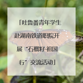 吐鲁番青年学生赴湖南铁道职院开展“石榴籽·祖国行”交流活动
