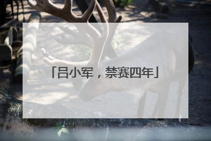 吕小军，禁赛四年