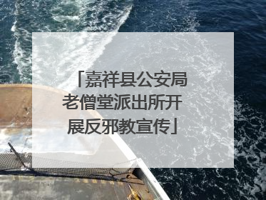 嘉祥县公安局老僧堂派出所开展反邪教宣传