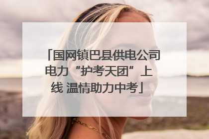 国网镇巴县供电公司 电力“护考天团”上线 温情助力中考