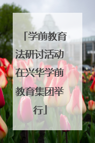 学前教育法研讨活动在兴华学前教育集团举行