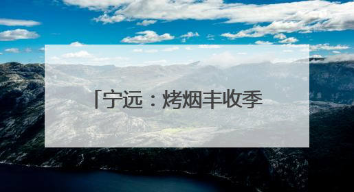 宁远：烤烟丰收季 烟农“赶烤”忙