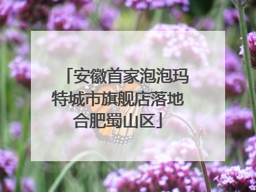 安徽首家泡泡玛特城市旗舰店落地合肥蜀山区
