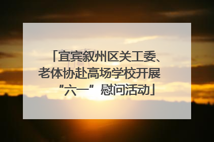 宜宾叙州区关工委、老体协赴高场学校开展“六一”慰问活动