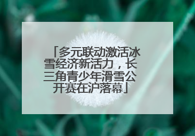 多元联动激活冰雪经济新活力，长三角青少年滑雪公开赛在沪落幕