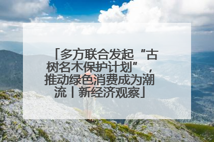 多方联合发起“古树名木保护计划”，推动绿色消费成为潮流丨新经济观察