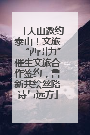 天山邀约泰山！文旅“西引力”催生文旅合作签约，鲁新共绘丝路诗与远方