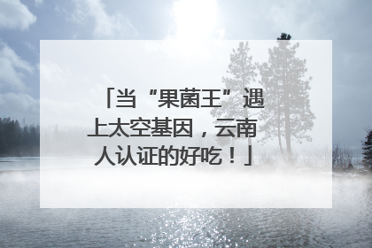 当“果菌王”遇上太空基因，云南人认证的好吃！