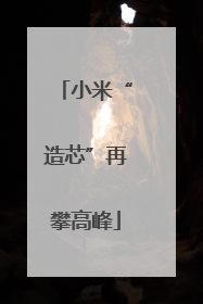 小米“造芯”再攀高峰