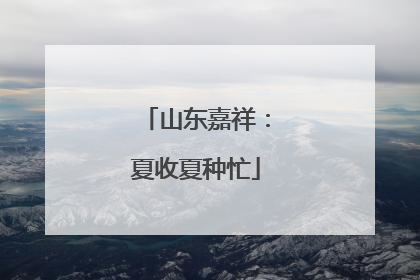山东嘉祥：夏收夏种忙