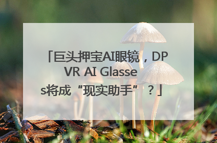 巨头押宝AI眼镜，DPVR AI Glasses将成“现实助手”？
