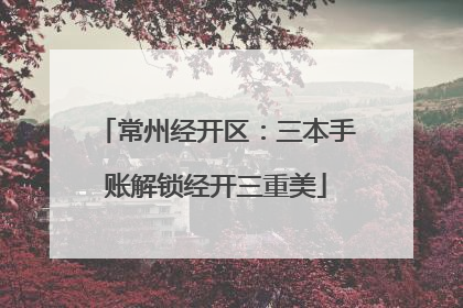常州经开区：三本手账解锁经开三重美