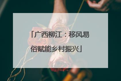 广西柳江：移风易俗赋能乡村振兴