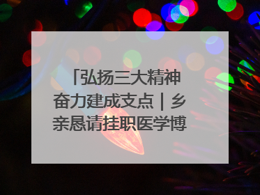 弘扬三大精神 奋力建成支点｜乡亲恳请挂职医学博士再留一年