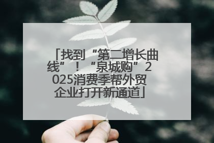 找到“第二增长曲线”！“泉城购”2025消费季帮外贸企业打开新通道